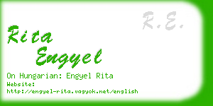 rita engyel business card